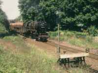 Lok der Baureihe 051 mit G&uuml;terzug in Braunschweig am Abzw L&uuml;nischteich