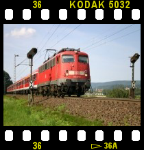 1020.008-7 + 1110.023-? + 1044 + 151 + 1044 am 13.06.1987 als Lokzug bei Stafflach.